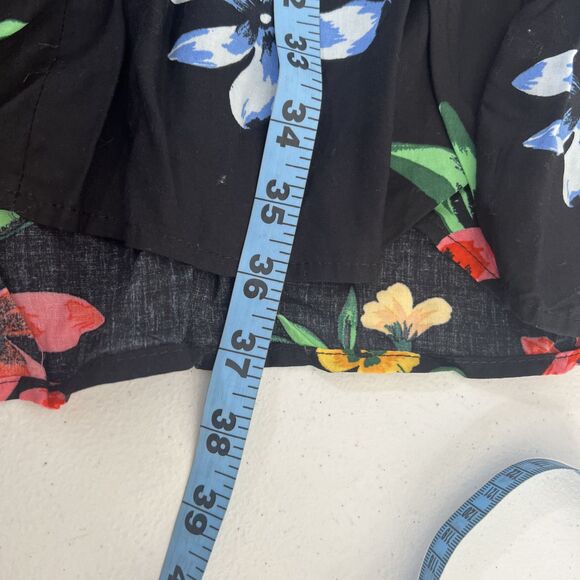 Old Navy Dress Womens Extra Large Floral Empire Waist Lace Up Sleeveless - Picture 9 of 13